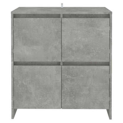vidaXL Sideboards 2 pcs Concrete Grey 70x41x75 cm Engineered Wood