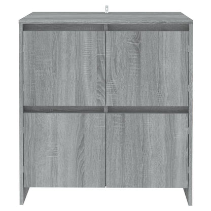 vidaXL Sideboards 2 pcs Grey Sonoma 70x41x75 cm Engineered Wood