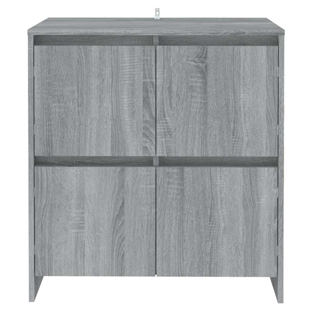 vidaXL Sideboards 2 pcs Grey Sonoma 70x41x75 cm Engineered Wood