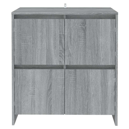 vidaXL Sideboards 2 pcs Grey Sonoma 70x41x75 cm Engineered Wood
