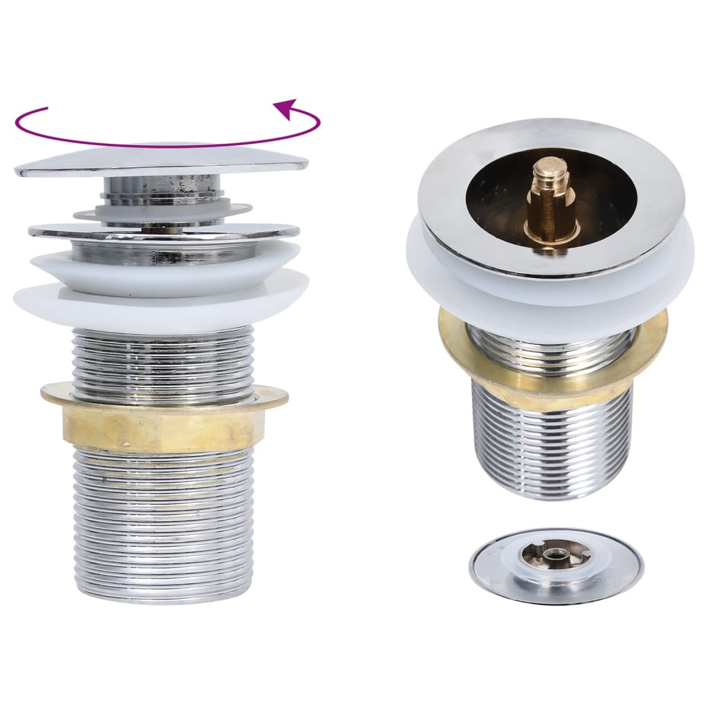 vidaXL Bathroom Sink with Tap and Push Drain Black Tempered Glass