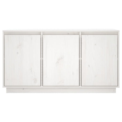 vidaXL Sideboard White 111x34x60 cm Solid Wood Pine