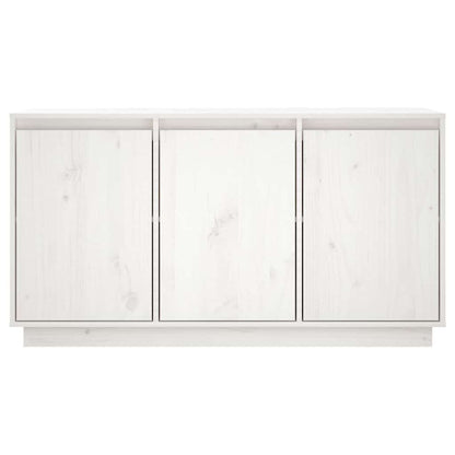 vidaXL Sideboard White 111x34x60 cm Solid Wood Pine