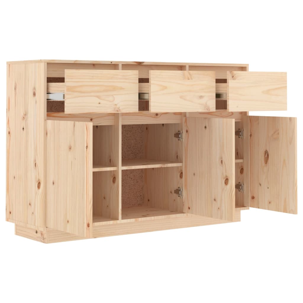vidaXL Sideboard 111x36x75 cm Solid Wood Pine