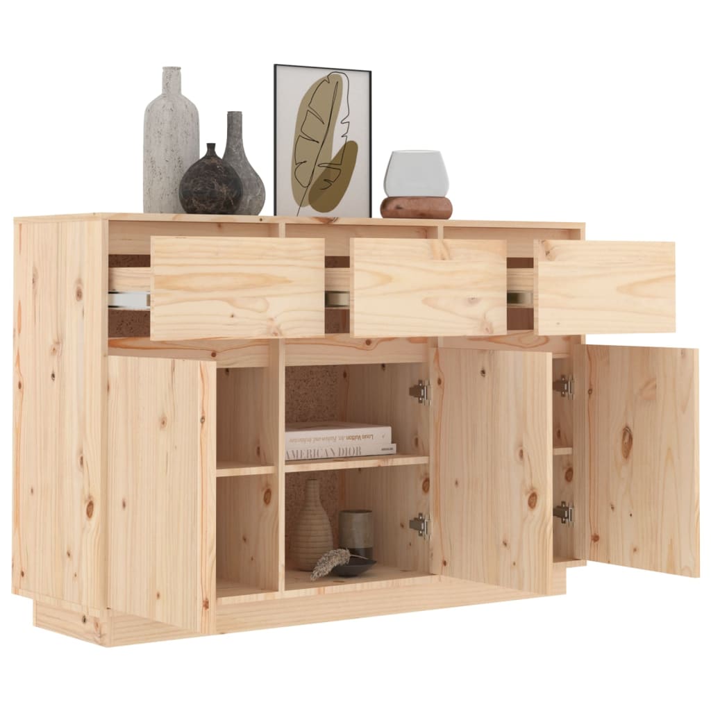 vidaXL Sideboard 111x36x75 cm Solid Wood Pine