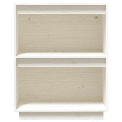 vidaXL Console Cabinet White 60x34x75 cm Solid Wood Pine