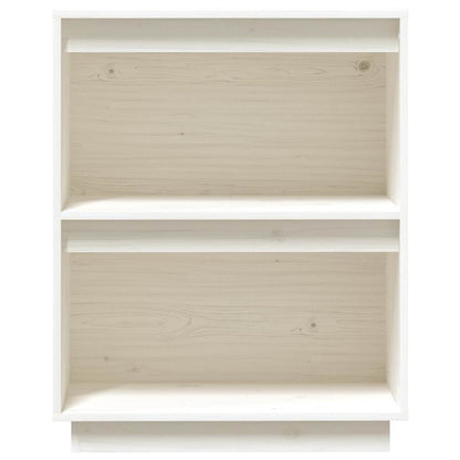 vidaXL Console Cabinet White 60x34x75 cm Solid Wood Pine