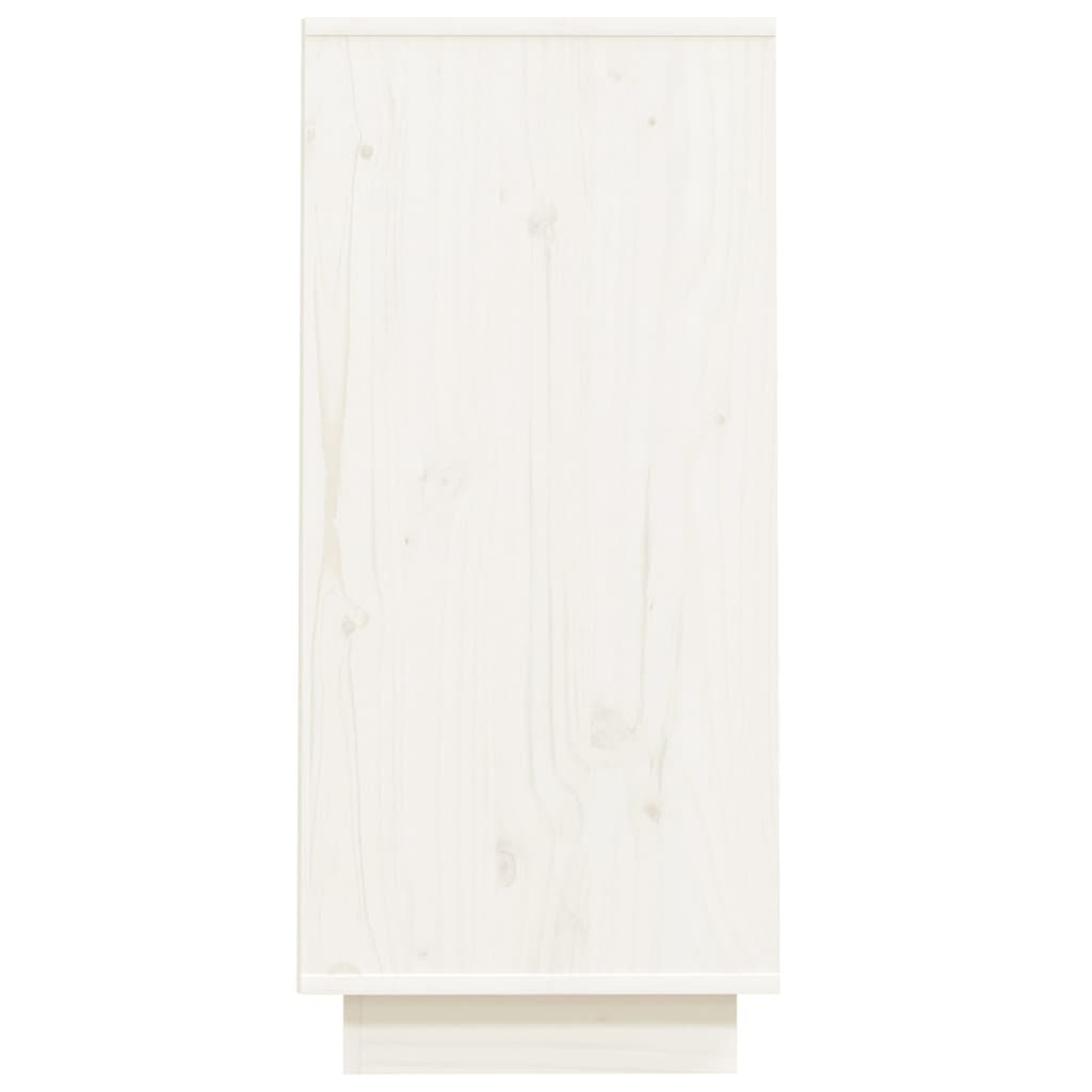 vidaXL Console Cabinet White 60x34x75 cm Solid Wood Pine
