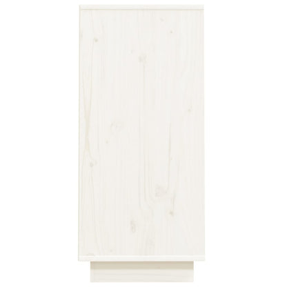 vidaXL Console Cabinet White 60x34x75 cm Solid Wood Pine