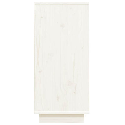 vidaXL Console Cabinet White 60x34x75 cm Solid Wood Pine
