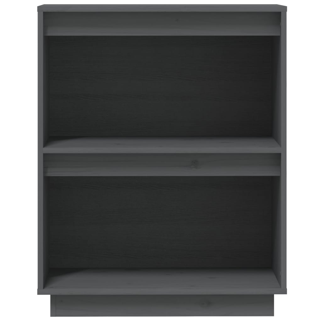 vidaXL Console Cabinet Grey 60x34x75 cm Solid Wood Pine