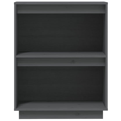 vidaXL Console Cabinet Grey 60x34x75 cm Solid Wood Pine