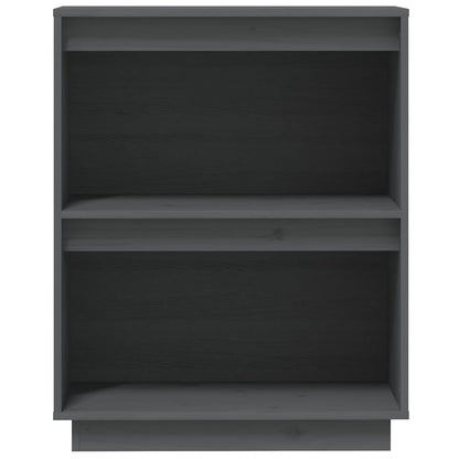 vidaXL Console Cabinet Grey 60x34x75 cm Solid Wood Pine