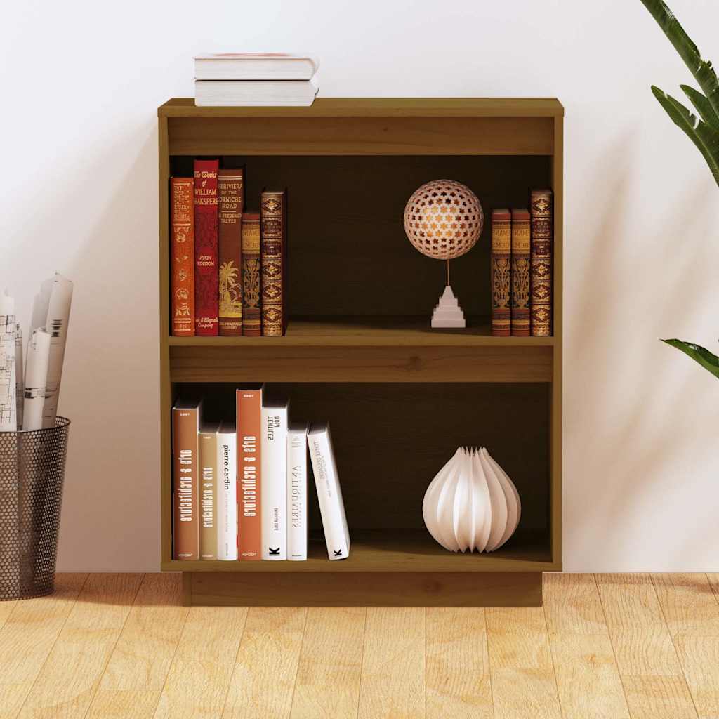 vidaXL Console Cabinet Honey Brown 60x34x75 cm Solid Wood Pine