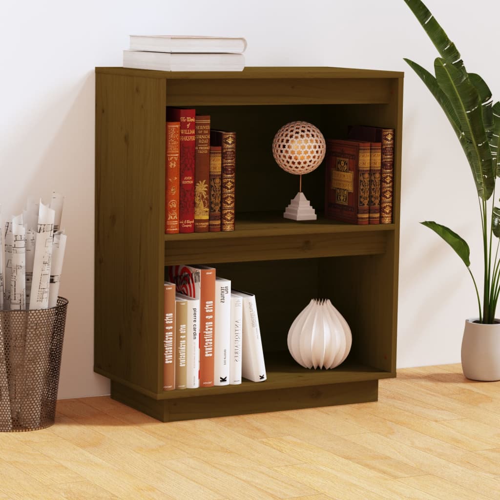 vidaXL Console Cabinet Honey Brown 60x34x75 cm Solid Wood Pine