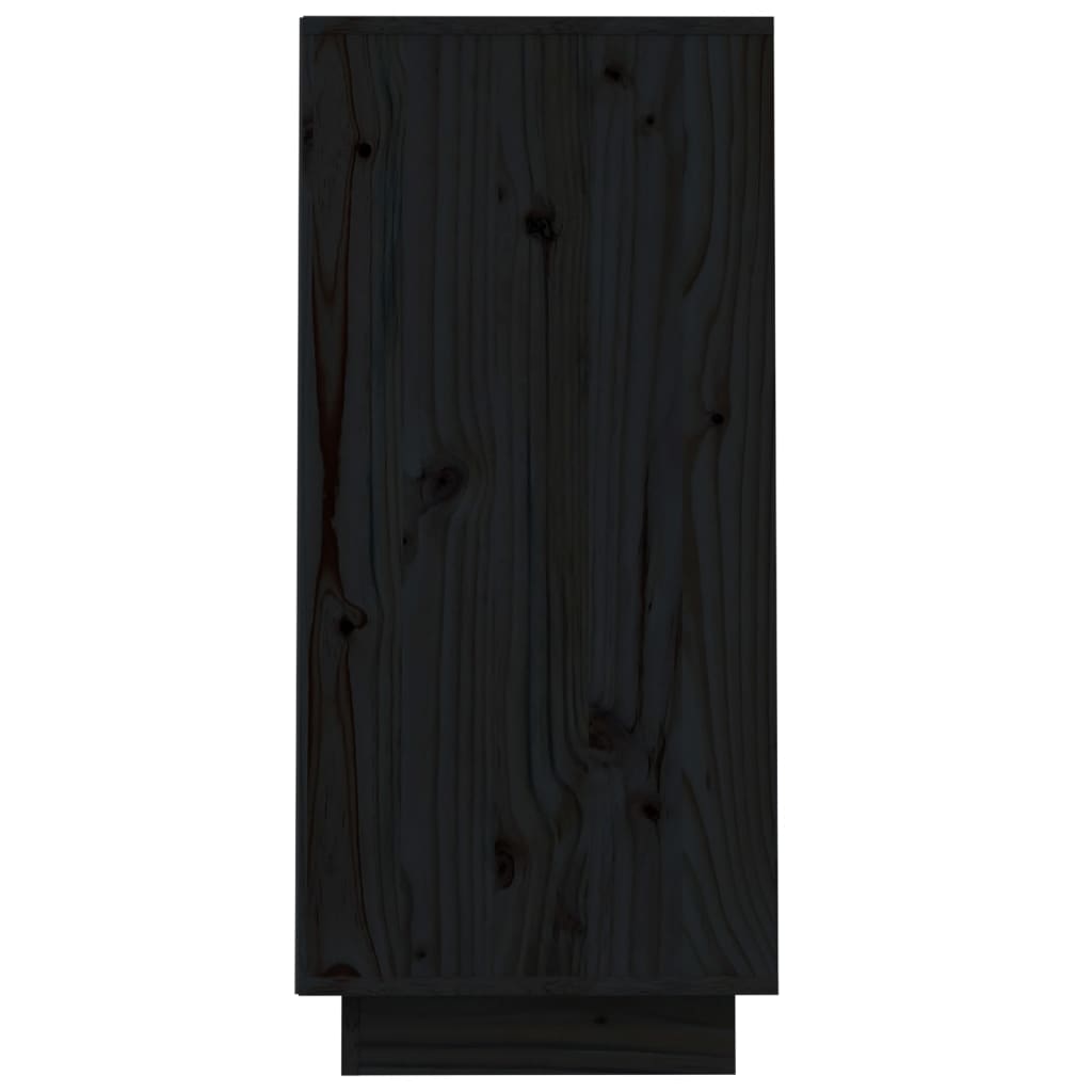 vidaXL Console Cabinet | Black | Solid pine wood | Small | Console Cabinet