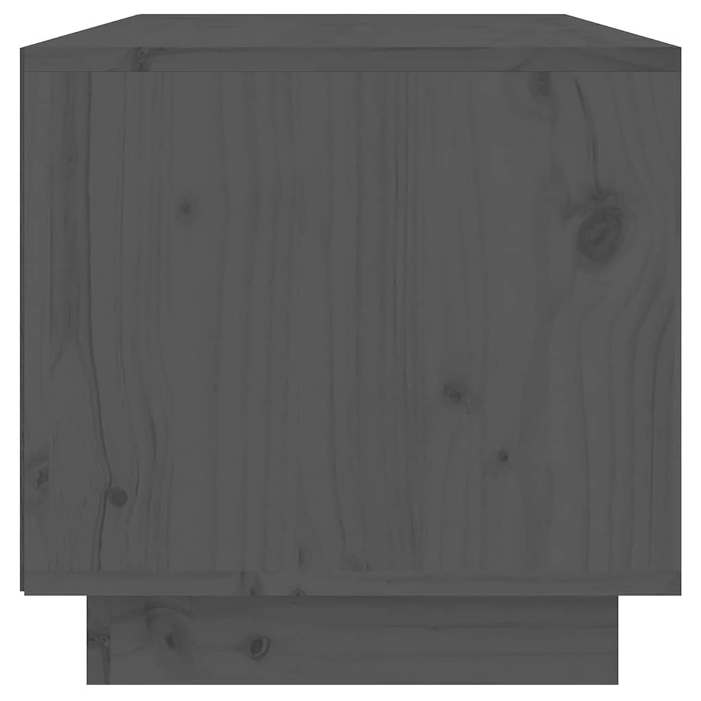 vidaXL TV Cabinet Grey 60x35x35 cm Solid Wood Pine