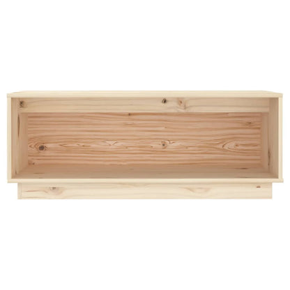 vidaXL TV Cabinet 90x35x35 cm Solid Wood Pine