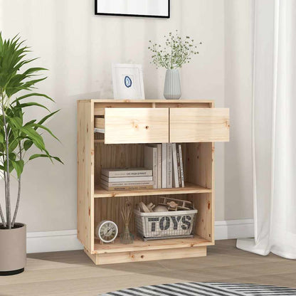 813834 vidaXL Console Cabinet 60x34x75 cm Solid Wood Pine