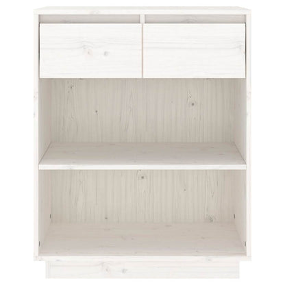 vidaXL Console Cabinet White 60x34x75 cm Solid Wood Pine