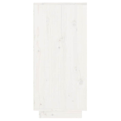 vidaXL Console Cabinet White 60x34x75 cm Solid Wood Pine