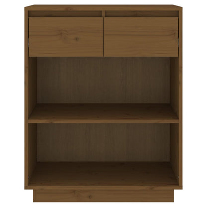 vidaXL Console Cabinet Honey Brown 60x34x75 cm Solid Wood Pine