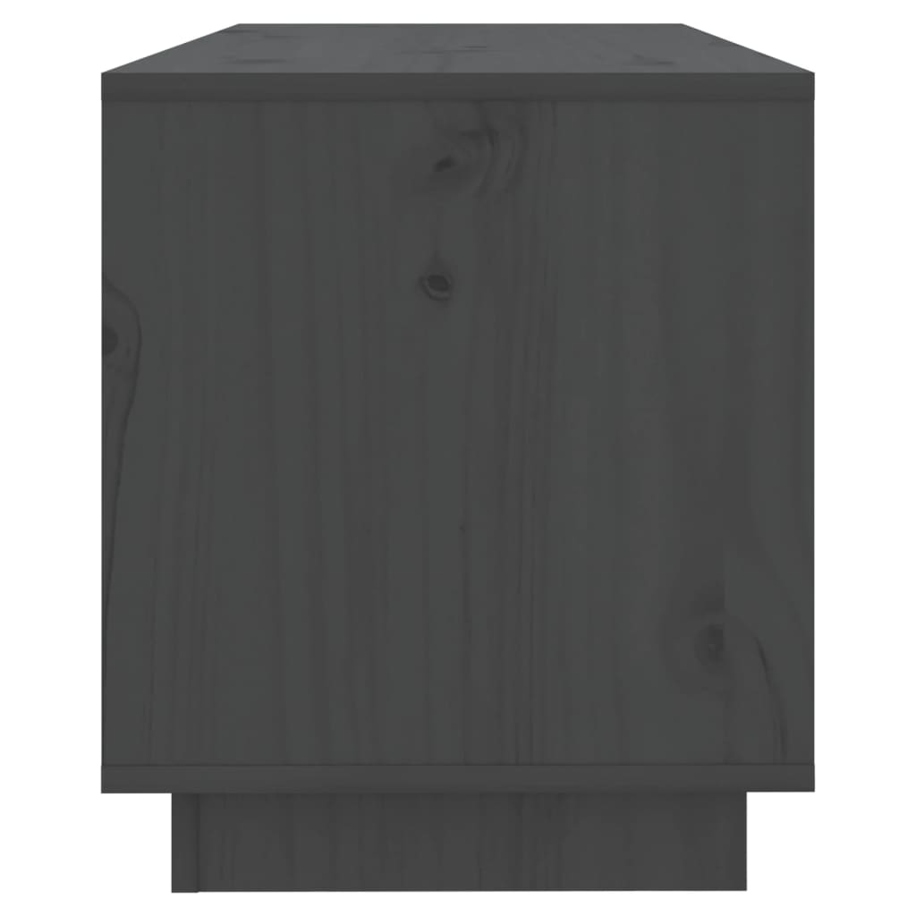 vidaXL TV Cabinet Grey 74x34x40 cm Solid Wood Pine