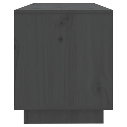 vidaXL TV Cabinet Grey 74x34x40 cm Solid Wood Pine