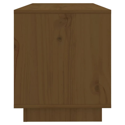 vidaXL TV Cabinet Honey Brown 74x34x40 cm Solid Wood Pine