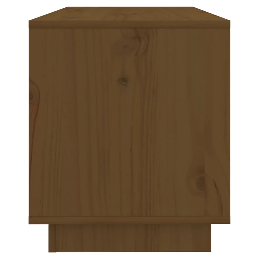 813842 vidaXL TV Cabinet Honey Brown 74x34x40 cm Solid Wood Pine
