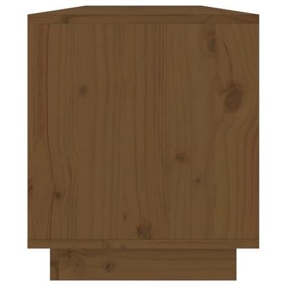 vidaXL TV Cabinet Honey Brown 110.5x34x40 cm Solid Wood Pine