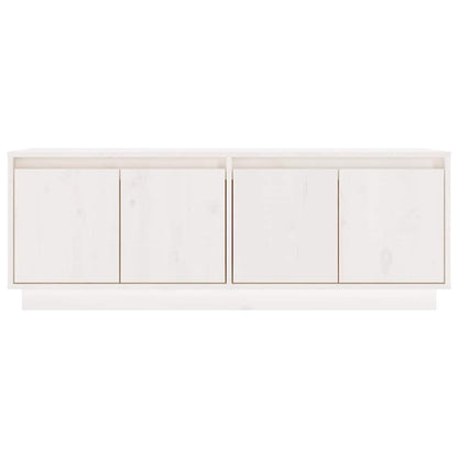 vidaXL TV Cabinet White 110x34x40 cm Solid Wood Pine