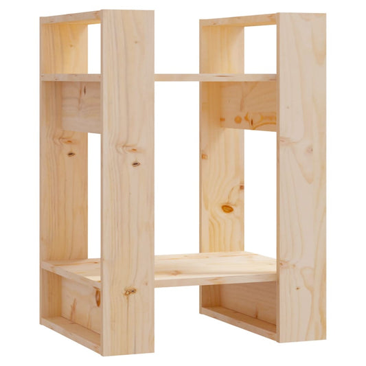 813854 vidaXL Book Cabinet/Room Divider 41x35x57 cm Solid Wood Pine
