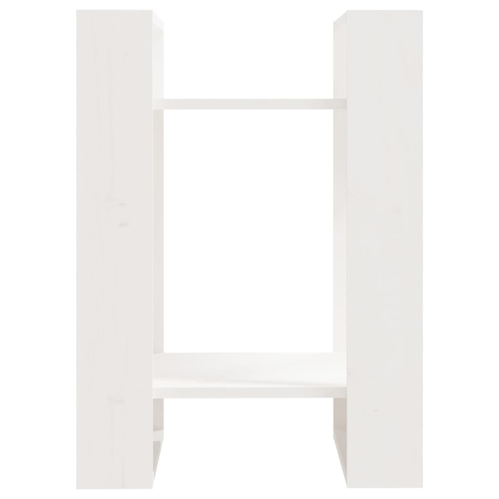 vidaXL Book Cabinet/Room Divider White 41x35x57 cm Solid Wood Pine