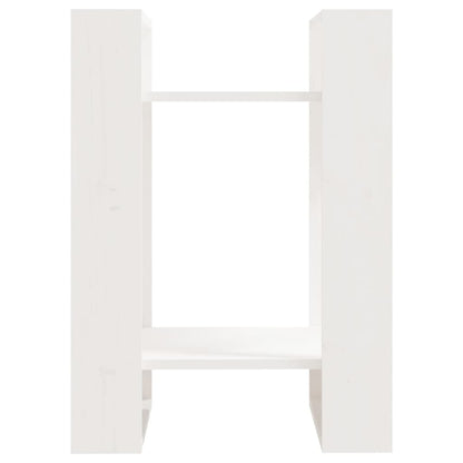 vidaXL Book Cabinet/Room Divider White 41x35x57 cm Solid Wood Pine
