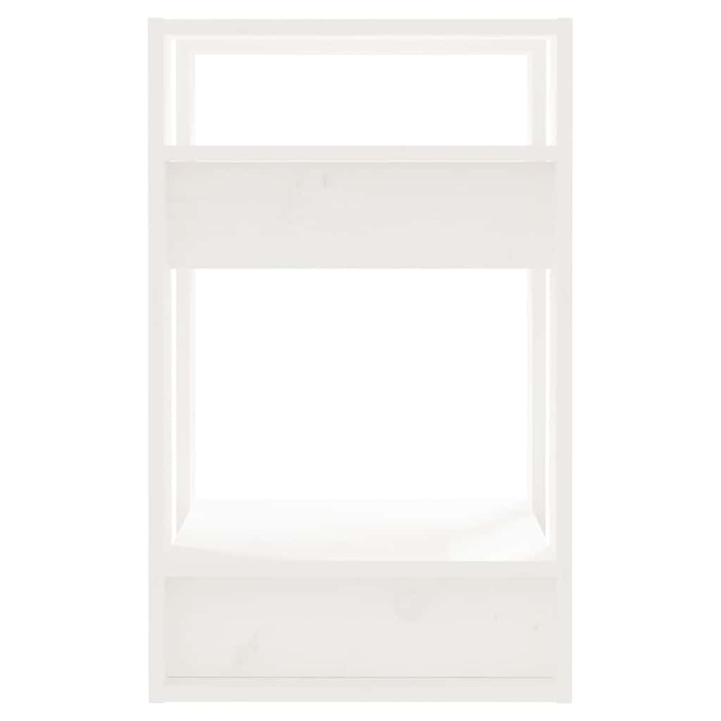 vidaXL Book Cabinet/Room Divider White 41x35x57 cm Solid Wood Pine