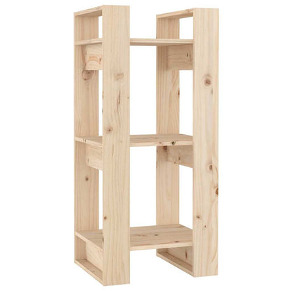 813859 vidaXL Book Cabinet/Room Divider 41x35x91 cm Solid Wood Pine