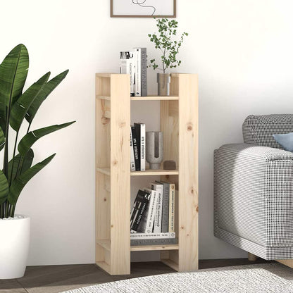 813859 vidaXL Book Cabinet/Room Divider 41x35x91 cm Solid Wood Pine