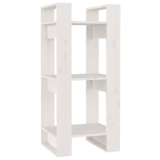 vidaXL Book Cabinet/Room Divider White 41x35x91 cm Solid Wood Pine