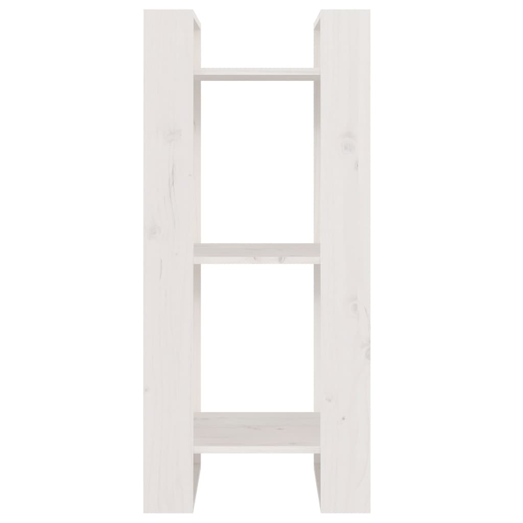 vidaXL Book Cabinet/Room Divider White 41x35x91 cm Solid Wood Pine