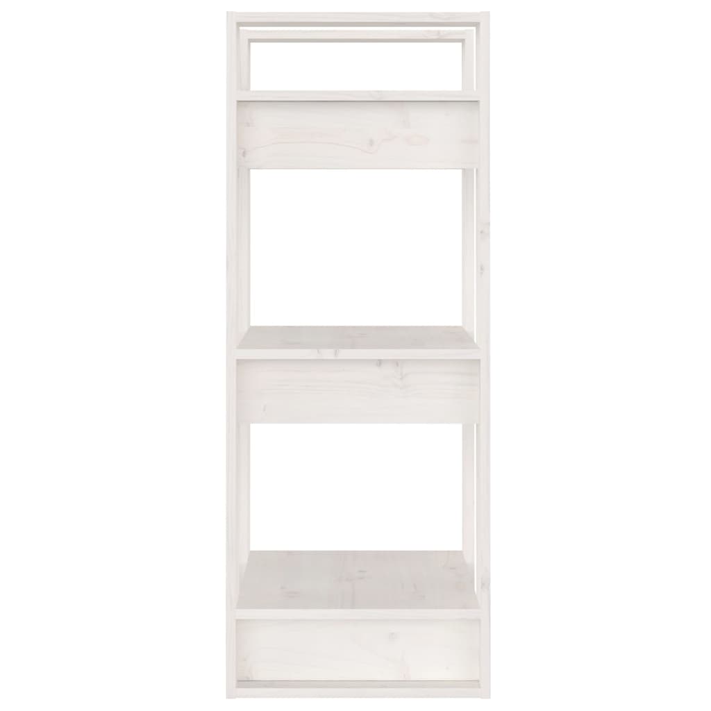 vidaXL Book Cabinet/Room Divider White 41x35x91 cm Solid Wood Pine