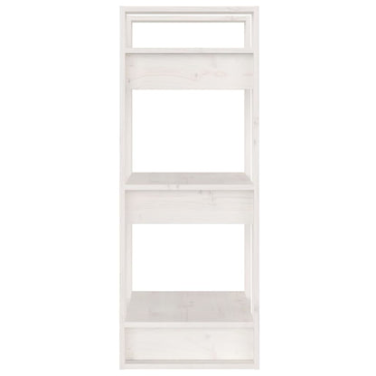vidaXL Book Cabinet/Room Divider White 41x35x91 cm Solid Wood Pine