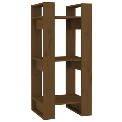 vidaXL Book Cabinet/Room Divider Honey Brown 41x35x91 cm Solid Wood