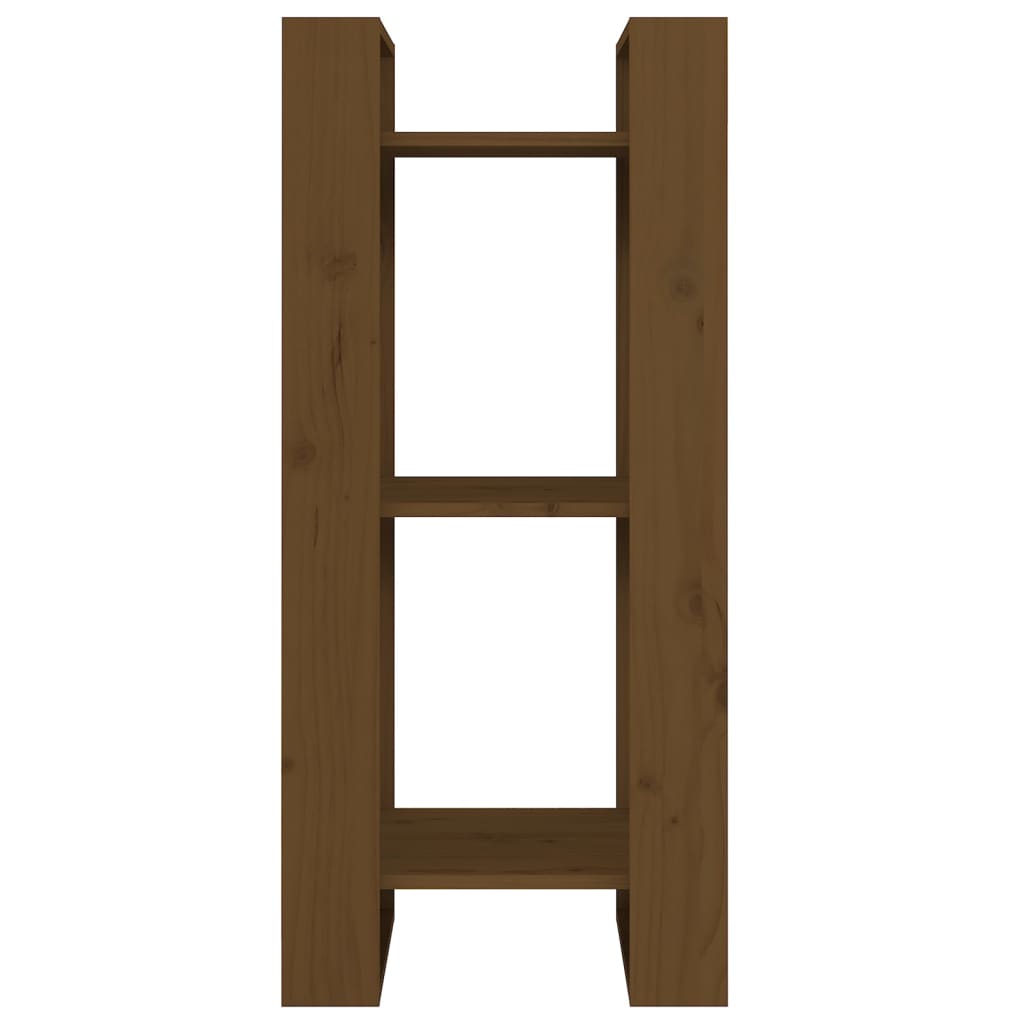 vidaXL Book Cabinet/Room Divider Honey Brown 41x35x91 cm Solid Wood