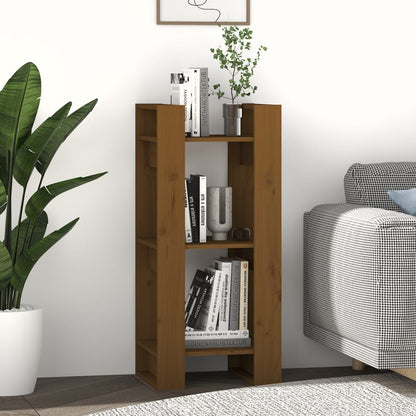 vidaXL Book Cabinet/Room Divider Honey Brown 41x35x91 cm Solid Wood
