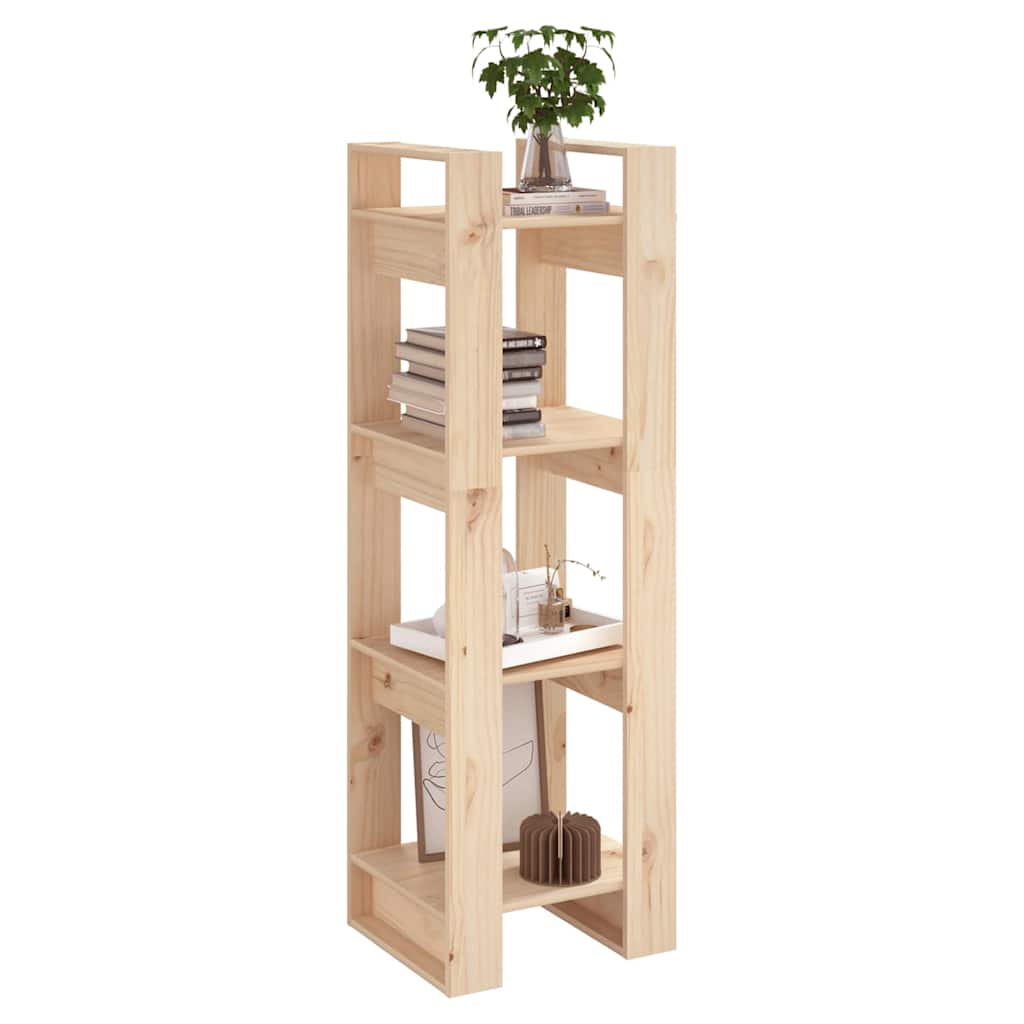 vidaXL Book Cabinet/Room Divider 41x35x125 cm Solid Wood Pine