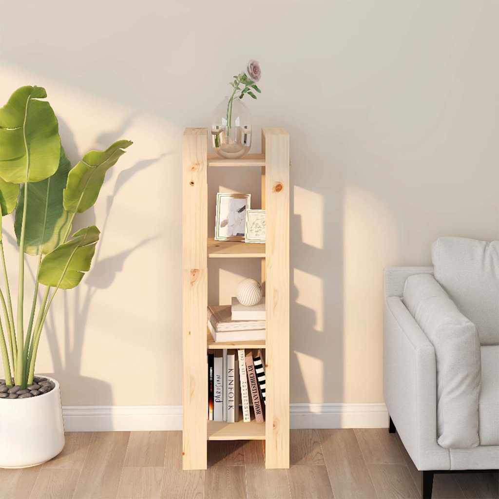 vidaXL Book Cabinet/Room Divider 41x35x125 cm Solid Wood Pine