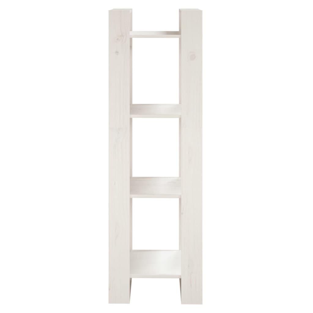 vidaXL Book Cabinet/Room Divider White 41x35x125 cm Solid Wood Pine