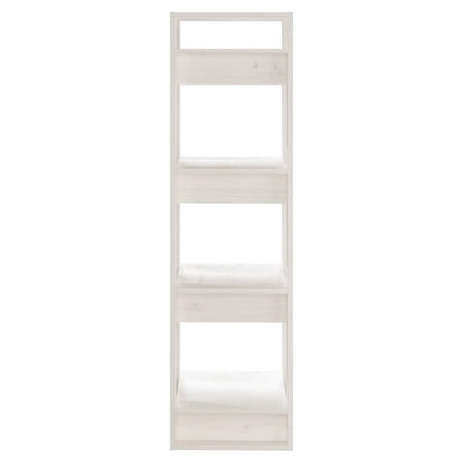 vidaXL Book Cabinet/Room Divider White 41x35x125 cm Solid Wood Pine