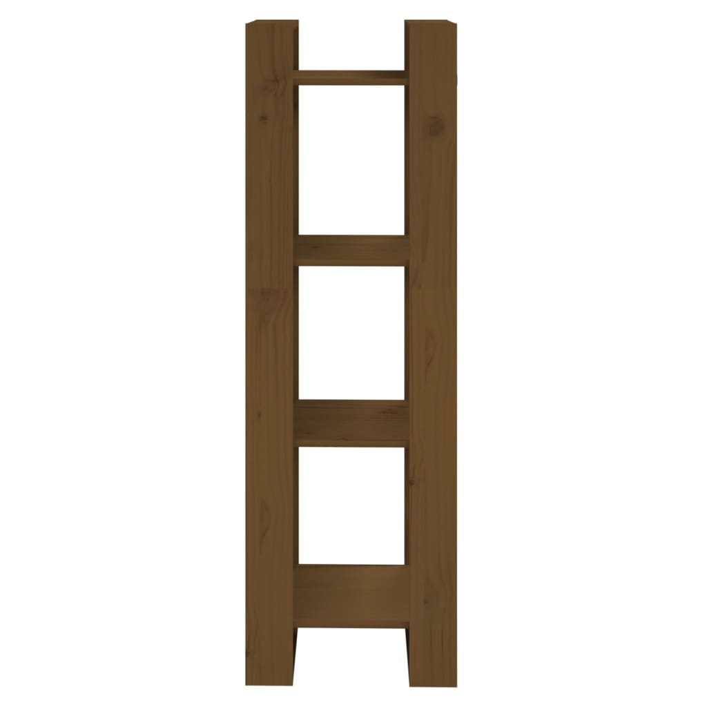vidaXL Book Cabinet/Room Divider Honey Brown 41x35x125 cm Solid Wood